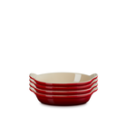 Ensemble de quatre mini plats ovales &agrave; gratin